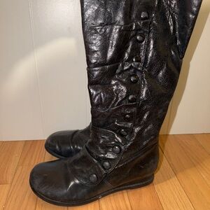 Miz Mooz Black Leather Women's Boots- Bloom